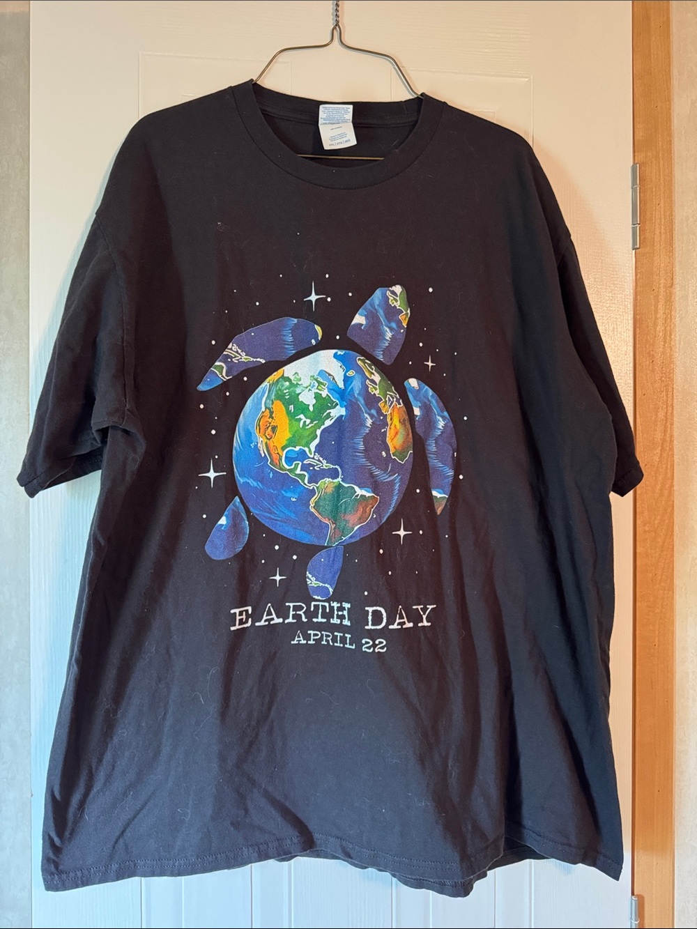 Port and Company Black Earth Day Turtle Graphic Tee